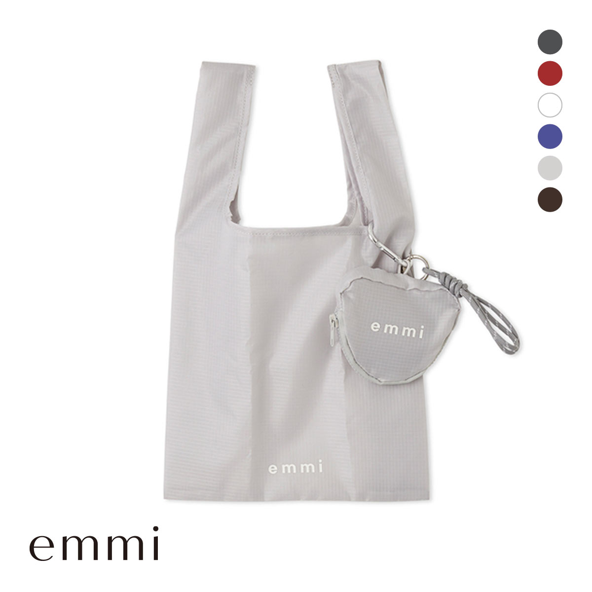 エミ アトリエ 10th ハートチャーム付きエコバッグ emmi atelier