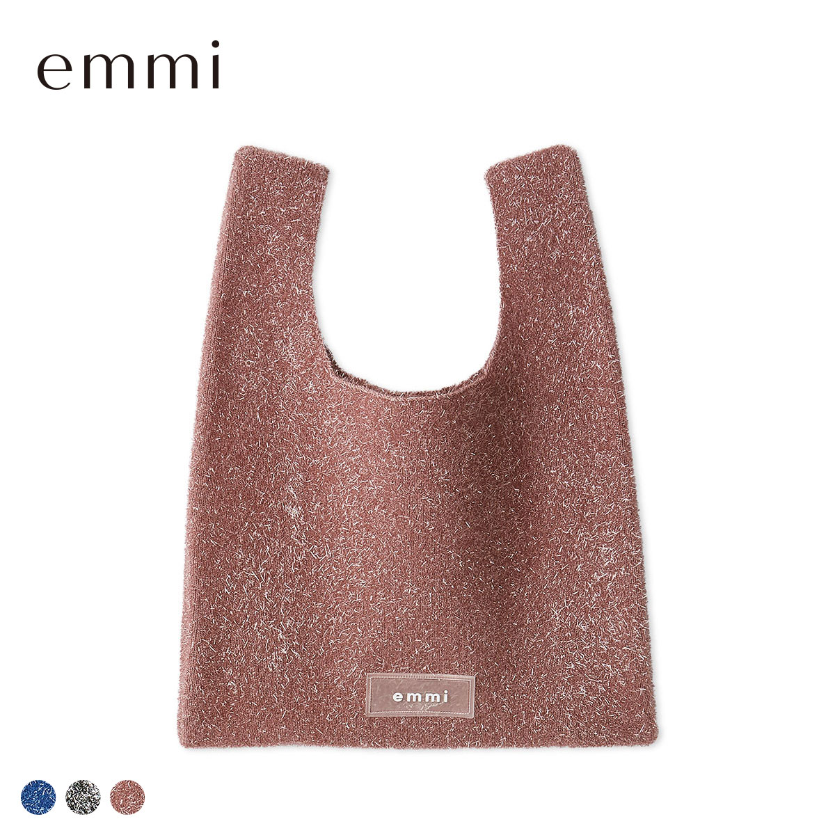 エミ ONLINE限定 グリッターラメバッグ emmi(PI-ピンク-Free)