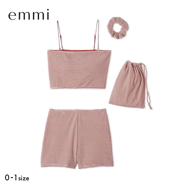 エミ シュシュ付きバンドゥスイムウェア emmi