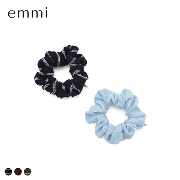 エミ emmiロゴパイルシュシュ2セット emmi