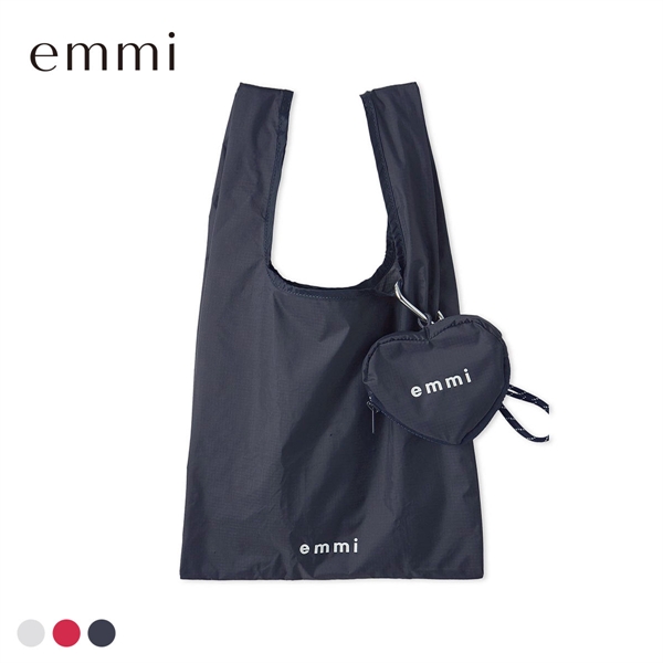 エミ ハートチャーム付きエコバッグ emmi