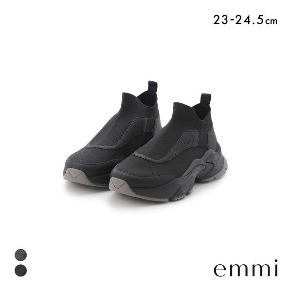 エミ eco ニットカッティングデザインスニーカー emmi
