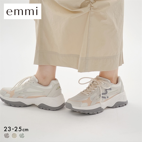 エミ em ボリュームメッシュスニーカー emmi