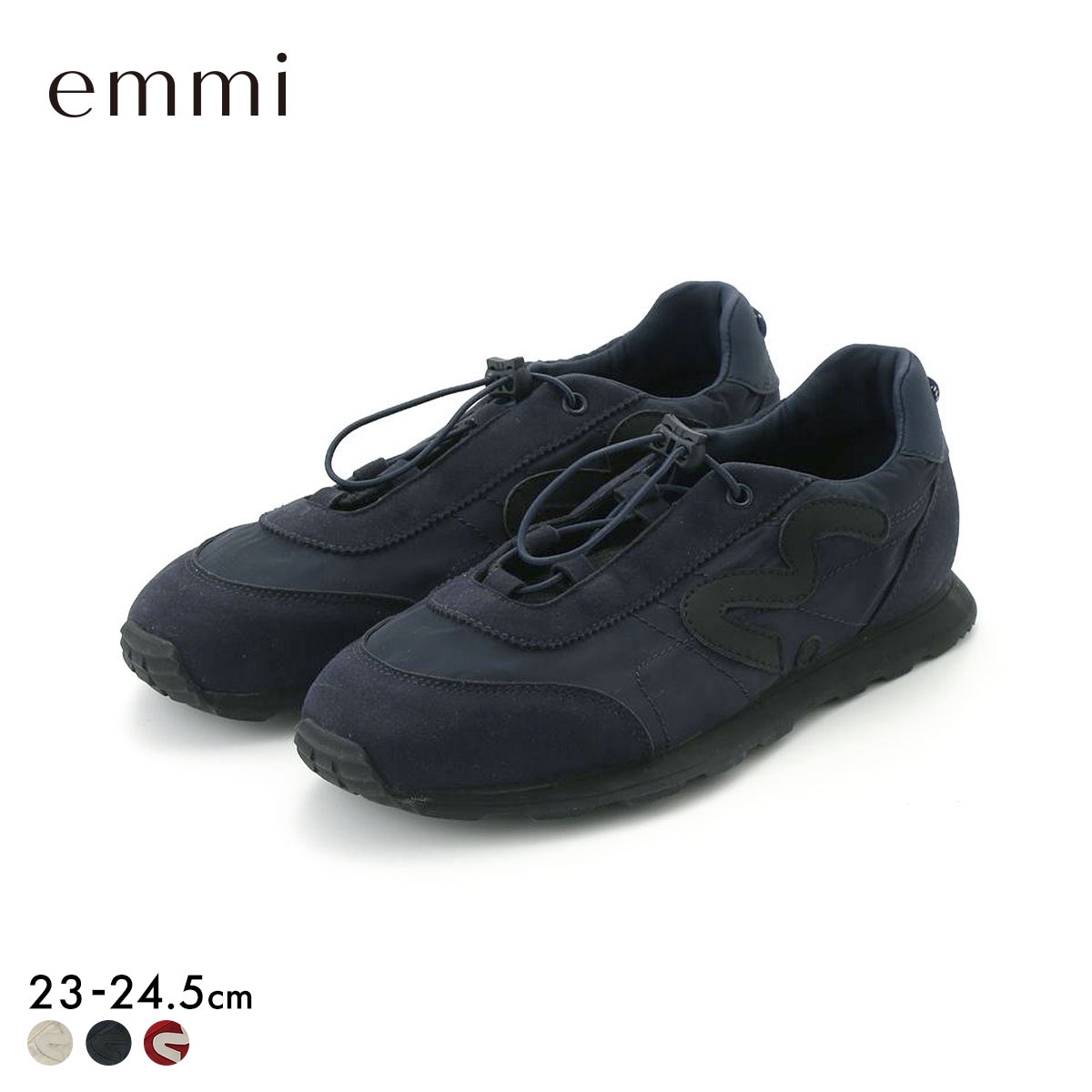 エミ em メリージェーンスニーカー emmi(NV-ネイビー-23.0cm)