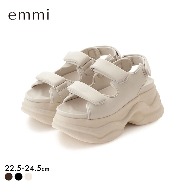 エミ ボリュームソールサンダル emmi