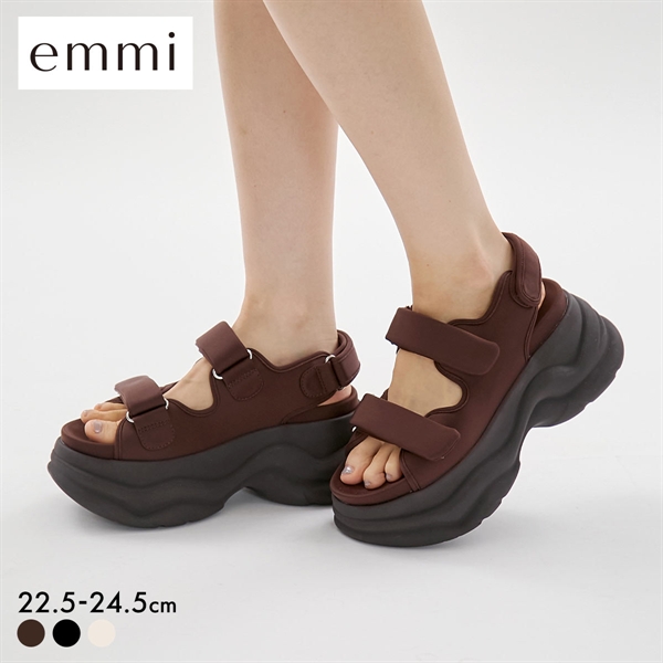 エミ ボリュームソールサンダル emmi