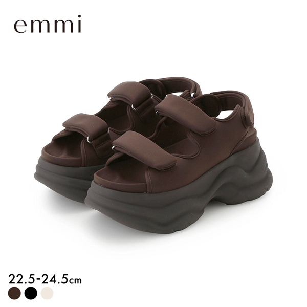 エミ ボリュームソールサンダル emmi