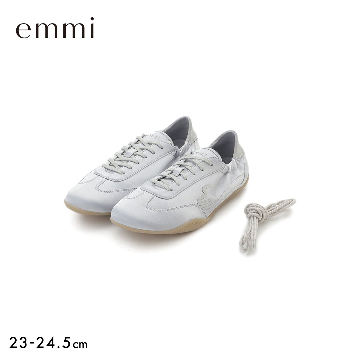 エミ em サテンスニーカー emmi(LBU-薄ブルー-23.0cm)