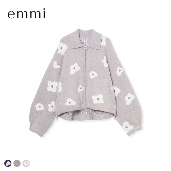 エミ ブルゾンライクカーディガン emmi