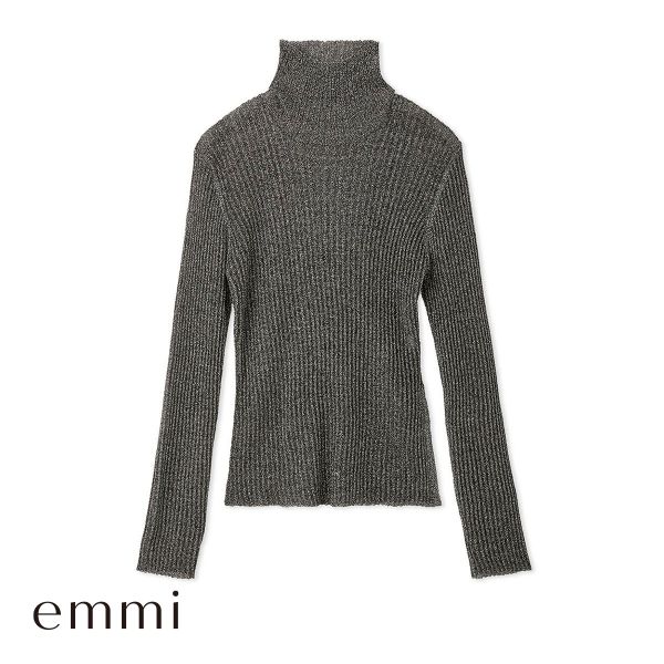 エミ シアータートルネックニットトップス 長袖 emmi