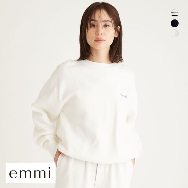 エミ 10th emmiロゴミラノリブトップス emmi