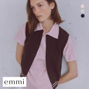 エミ emmiロゴニットポロトップス emmi