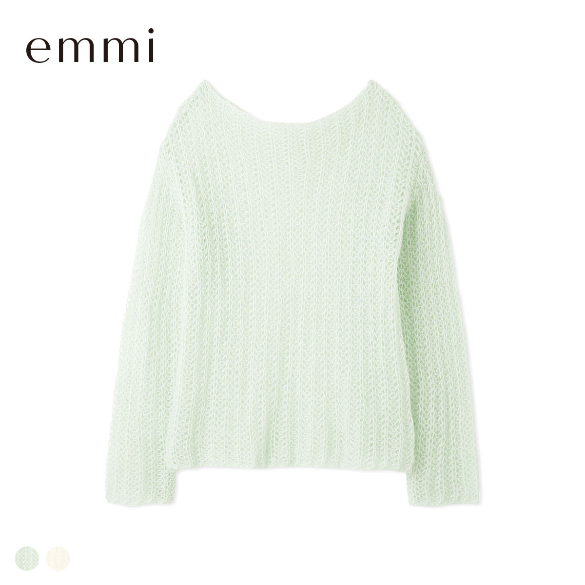 エミ ルーズモヘアニットトップス emmi(MI-ミント-Free)