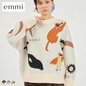 エミ Global warming ジャガードニットトップス emmi