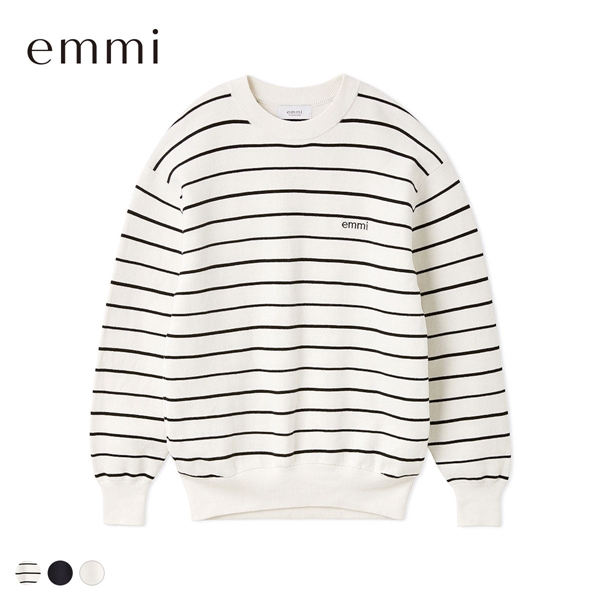 エミ emmiロゴミラノリブトップス emmi