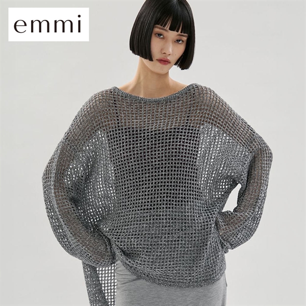 エミ メッシュニットプルオーバー emmi