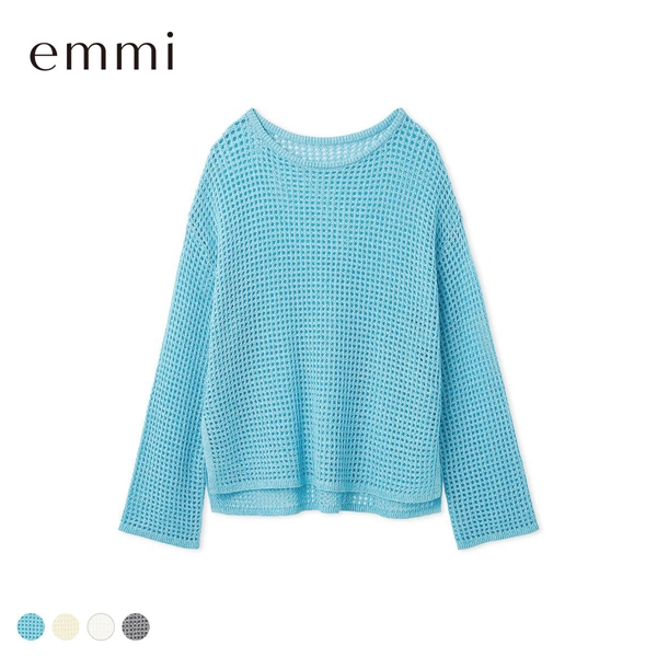エミ メッシュニットプルオーバー emmi