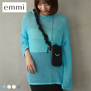 エミ メッシュニットプルオーバー emmi