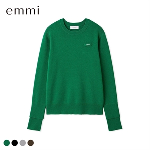 エミ emmiロゴクルーネックプルオーバー emmi