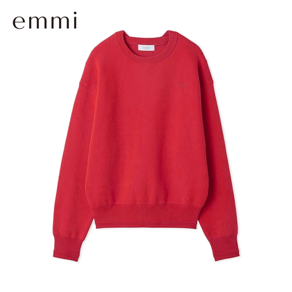 エミ emmiロゴスウェットライクニット emmi