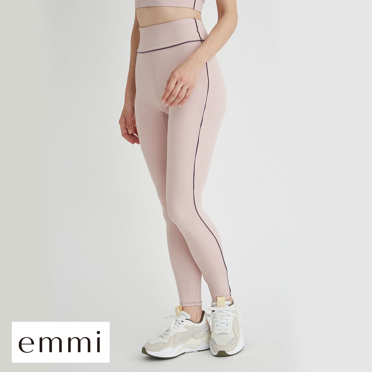 エミ WELLNESS&TRAINING サステナレッチレギンス 単品 スポーツエミ emmi(PI-ピンク-0)