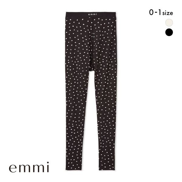 エミ WELLNESS&TRAINING eco ドット柄レギンス emmi