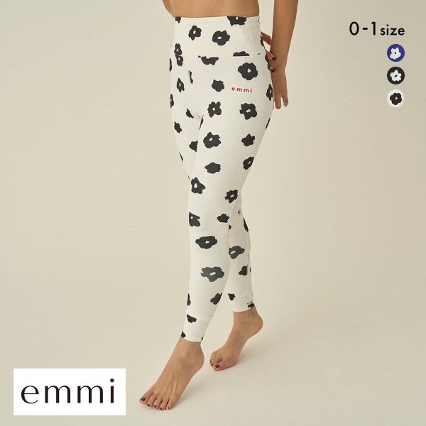 エミ WELLNESS&TRAINING カモミール柄レギンス emmi