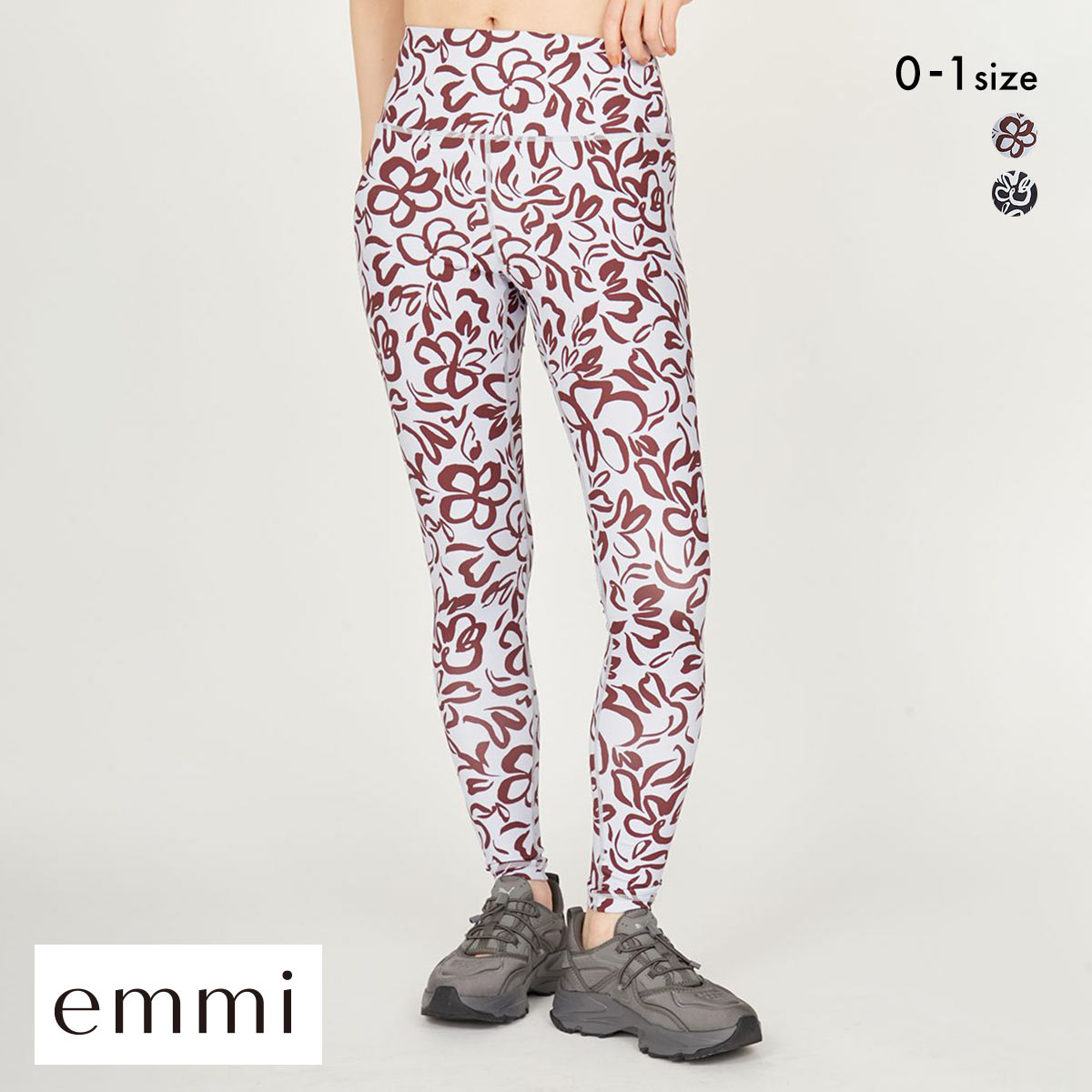 エミ WELLNESS&TRAINING プルメリアアートレギンス emmi