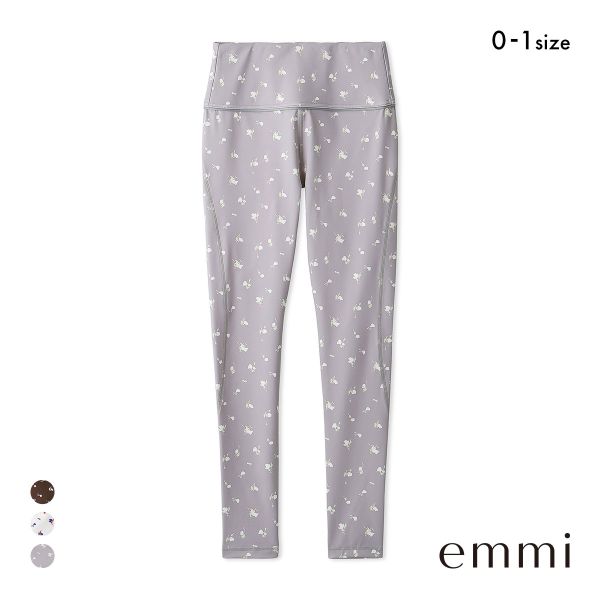 エミ WELLNESS&TRAINING ディフォームフラワーレギンス emmi