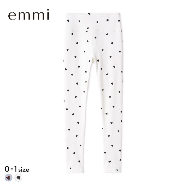 エミ HEART ハートパターンレギンス UVカット 接触冷感 emmi