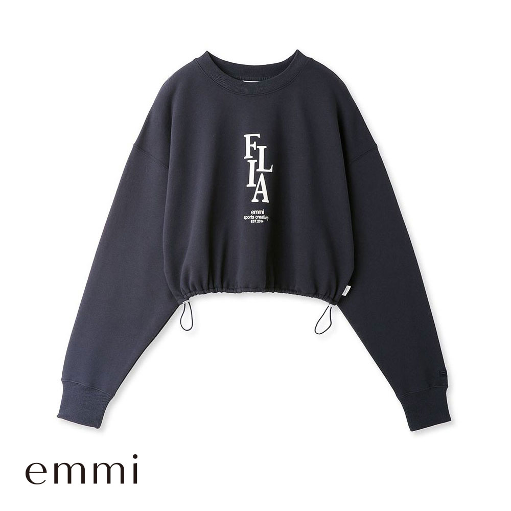 エミ WELLNESS&TRAINING FILAコラボプルオーバー 単品 emmi(NV-ネイビー-Free)