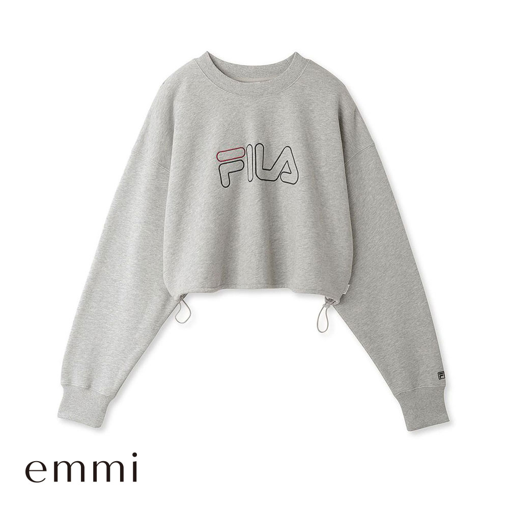 エミ WELLNESS&TRAINING FILAコラボプルオーバー 単品 emmi(LGY-薄グレー-Free)