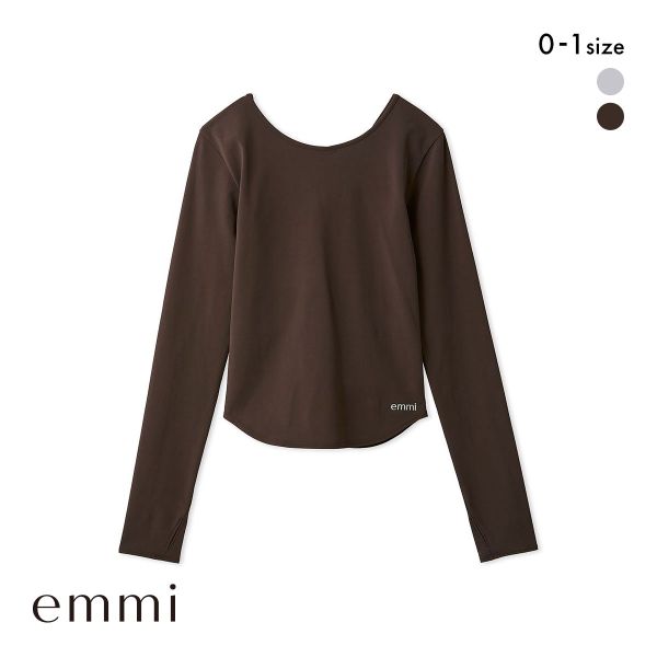 エミ WELLNESS&TRAINING サステナレッチデザインプルオーバー emmi