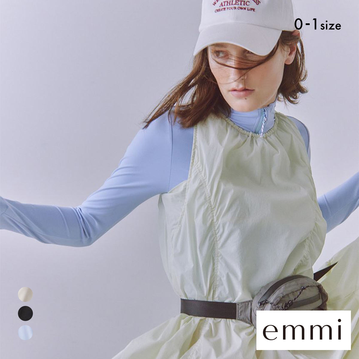 エミ WELLNESS&TRAINING サステナレッチUnity フットネスジャケット emmi(BU-ブルー-0)