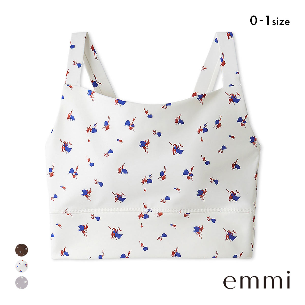 エミ WELLNESS&TRAINING ディフォームフラワーブラトップ emmi(WH-ホワイト-0)