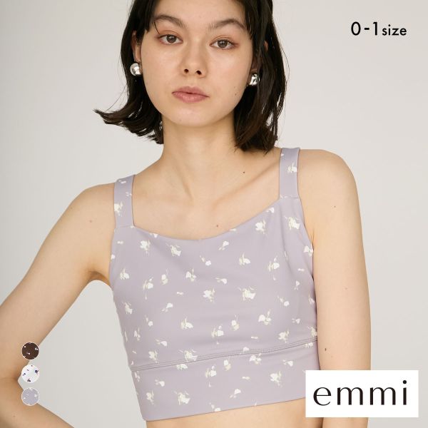 エミ WELLNESS&TRAINING ディフォームフラワーブラトップ emmi