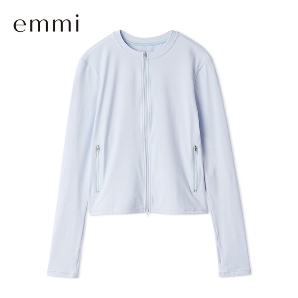 エミ Sustainaretch ジップアップトップス UVカット 接触冷感 emmi サステナレッチ