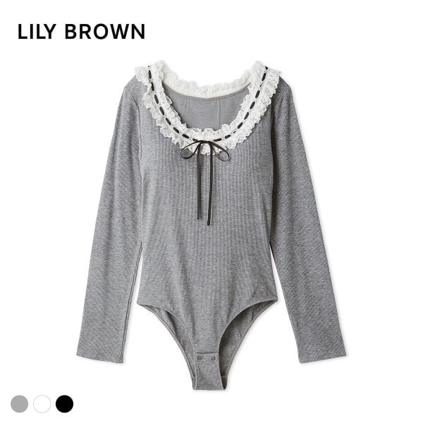 リリーブラウン フリルレースボディスーツ LILY BROWN Lingerie