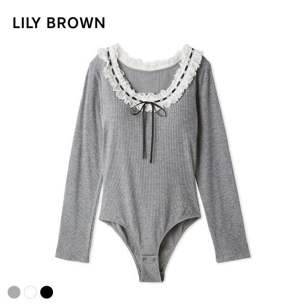 リリーブラウン フリルレースボディスーツ LILY BROWN Lingerie
