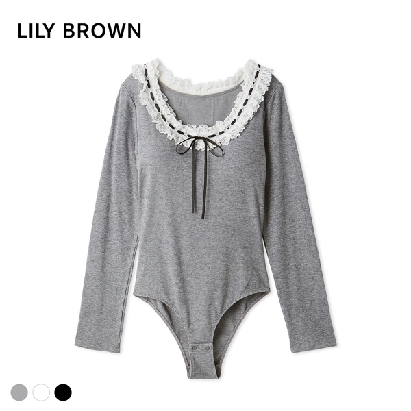 リリーブラウン フリルレースボディスーツ LILY BROWN Lingerie