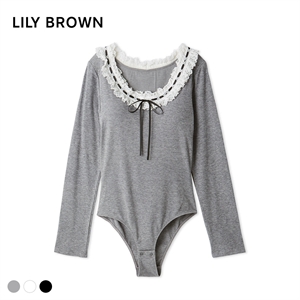 リリーブラウン フリルレースボディスーツ LILY BROWN Lingerie