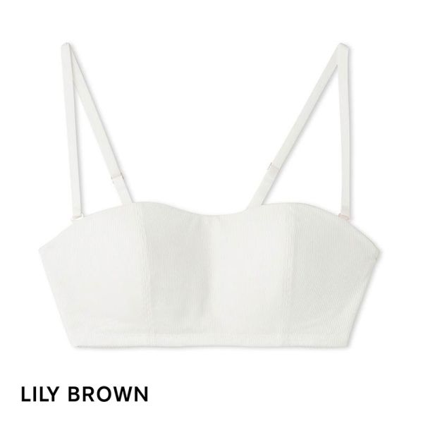 リリーブラウン LILY BROWN ソフトリブ ライククロスストラップレスブラ ランジェリー ブラジャー 単品