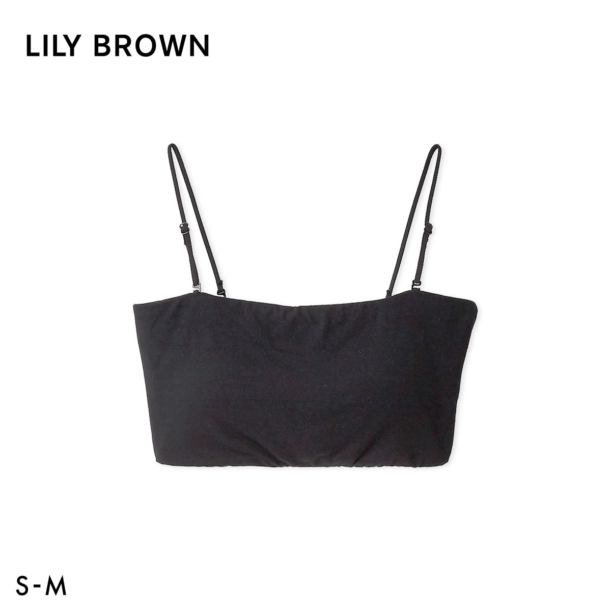 リリーブラウン ランジェリー バッククロスバンドゥ LILY BROWN Lingerie(BK-ブラック-S)