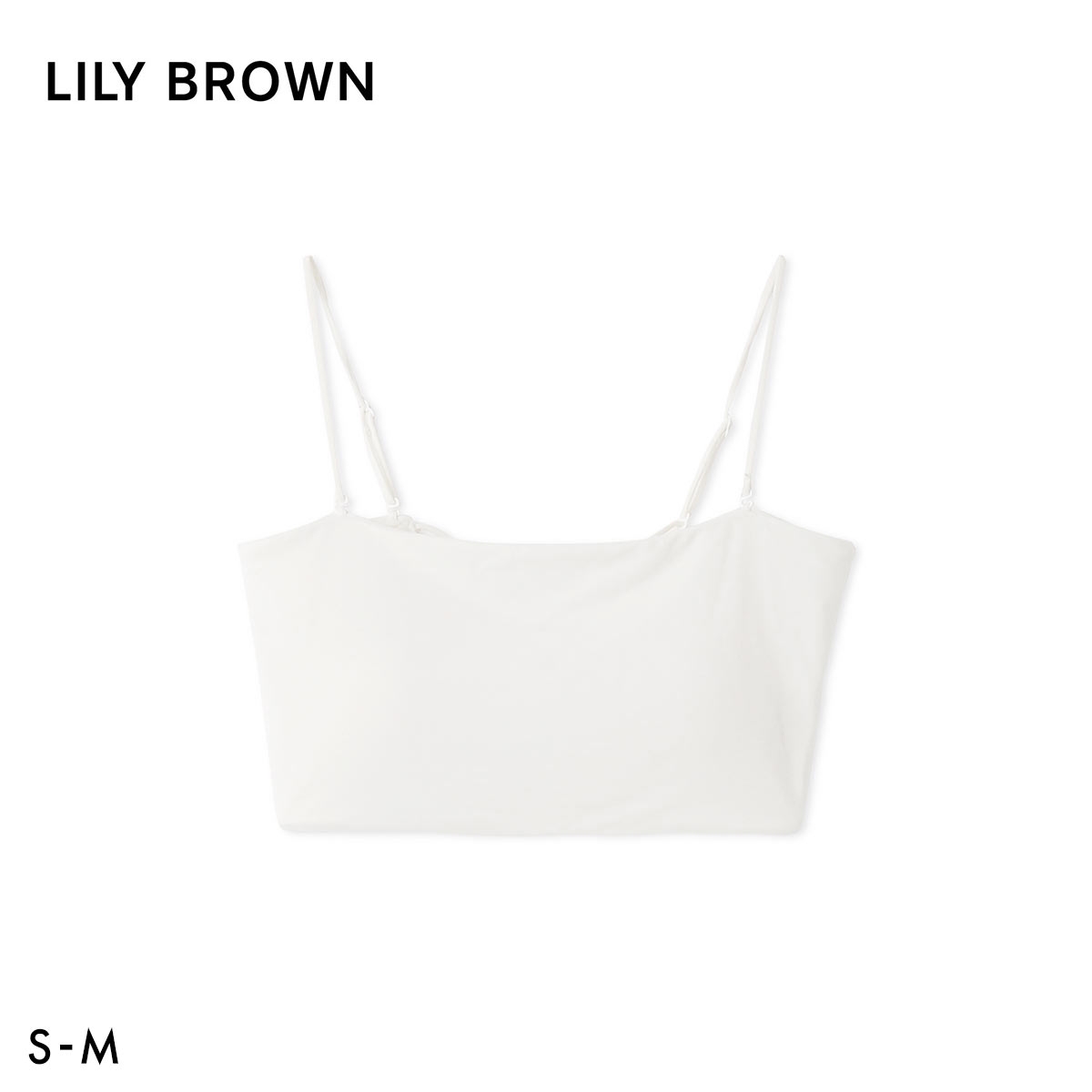リリーブラウン ランジェリー バッククロスバンドゥ LILY BROWN Lingerie(WH-ホワイト-S)