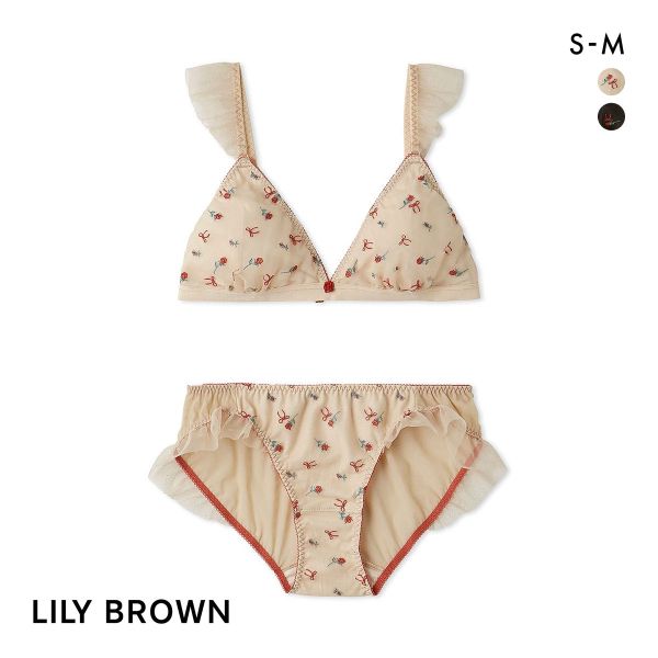 リリーブラウン ランジェリー ブラレットセット プティ ローズ LILY BROWN Lingerie