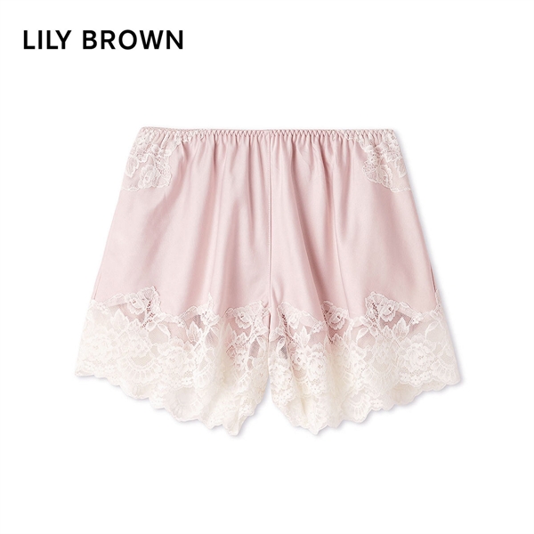 リリーブラウン ランジェリー サテンランジェリーショートパンツ LILY BROWN Lingerie