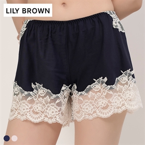 リリーブラウン ランジェリー サテンランジェリーショートパンツ LILY BROWN Lingerie