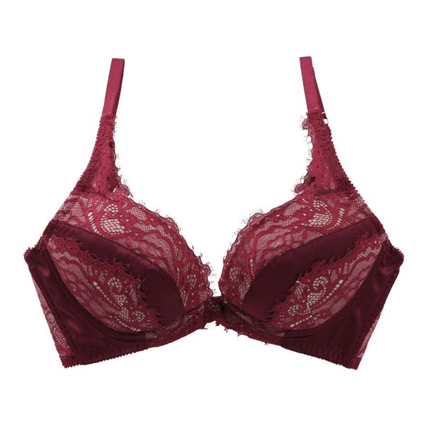 リリーブラウン LILY BROWN サテン アイラッシュレース ブラ ランジェリー ブラジャー 単品