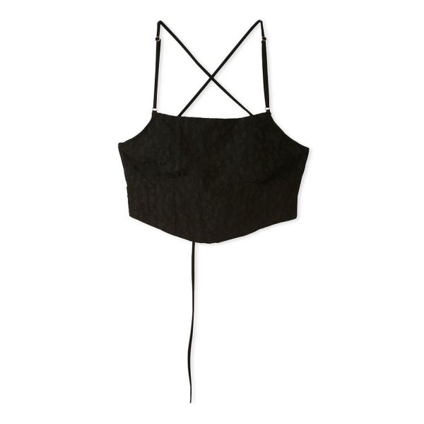 リリーブラウン LILY BROWN【LILY BROWN Lingerie】ビスチェ コルセット風レースアップ ランジェリー 単品