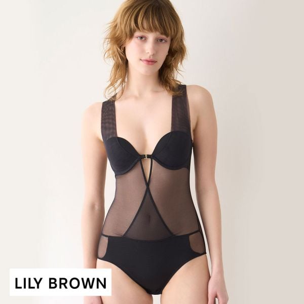 リリーブラウン LILY BROWN 【LILY BROWN Lingerie】シアーファンデボディスーツ